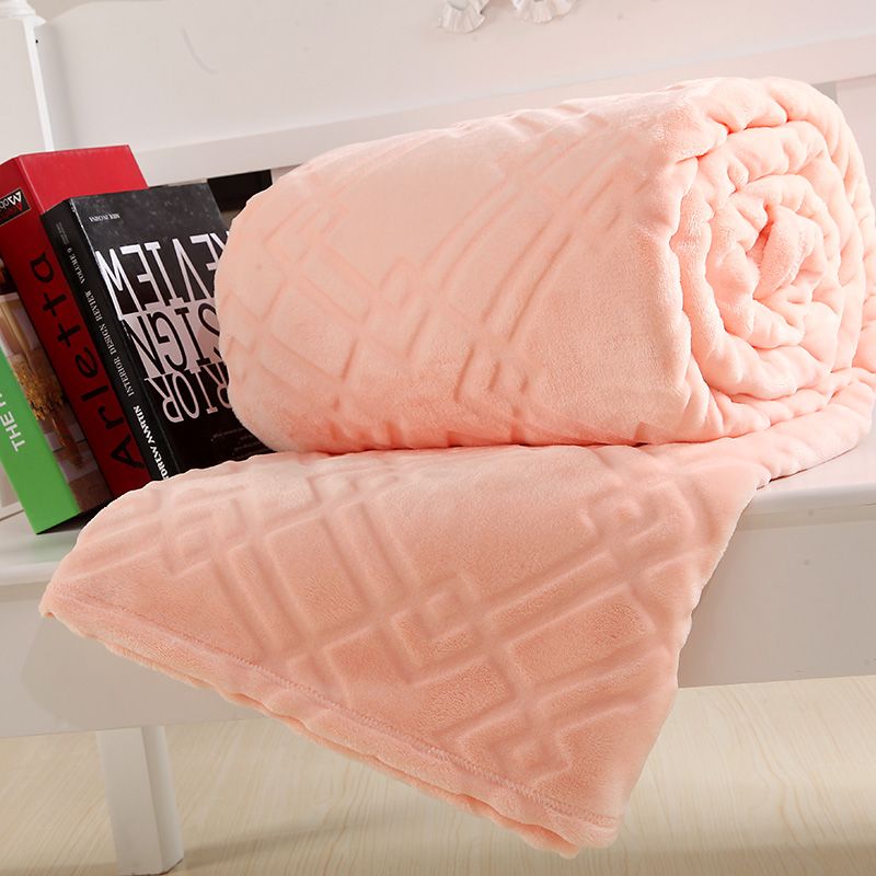 Comfortable Blushed Fleece Blanket For Bed Sofa Couch Baby Adults Throw