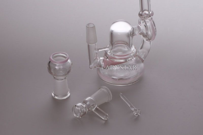 Small Colored Glass Domeless Cup Nail for Dabbing - wide 10