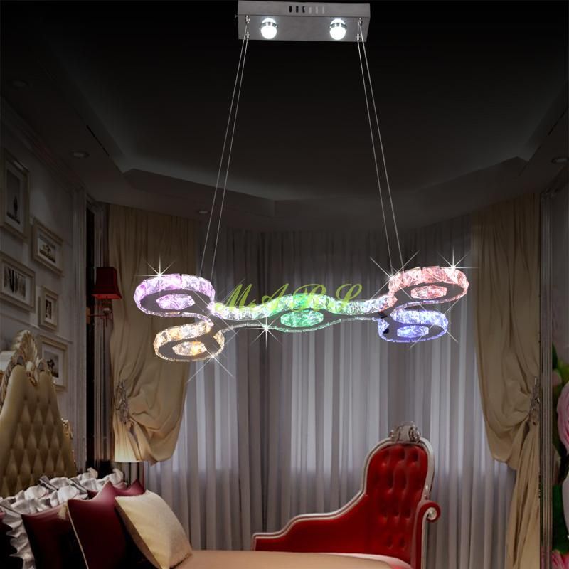 Five Rings Led Er Crystal Stainless Steel Pendant Light Steel Pendant Light Mordern Indoor Bright Colorful Changeable Rgb Chandeliers Glass Ceiling Lights Hanging Lamp Shades From Loyalqin 235 42 Dhgate