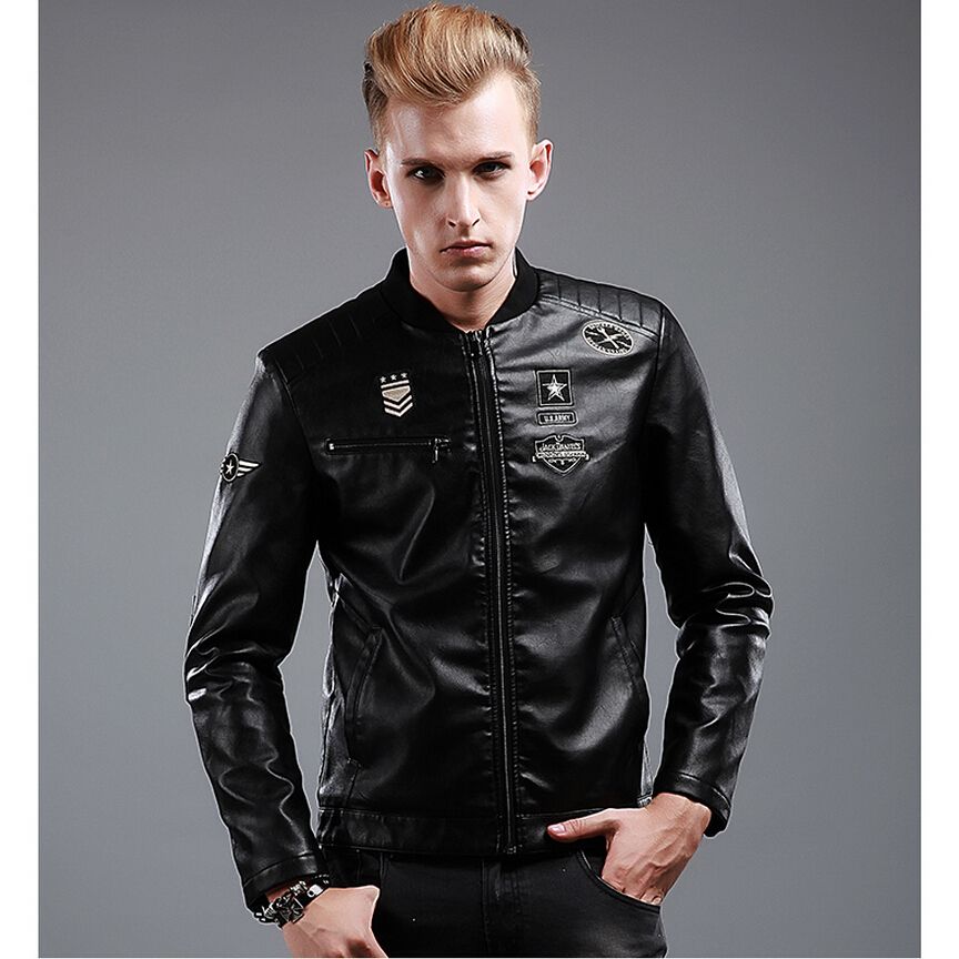 Fall Black Leather Jacket Men U S Air Force Flight Suit Re Fall Black Leather Jacket Men U S Air Force Flight Suit Re Ancient Ways Motorcycle Winter Pu Tassels