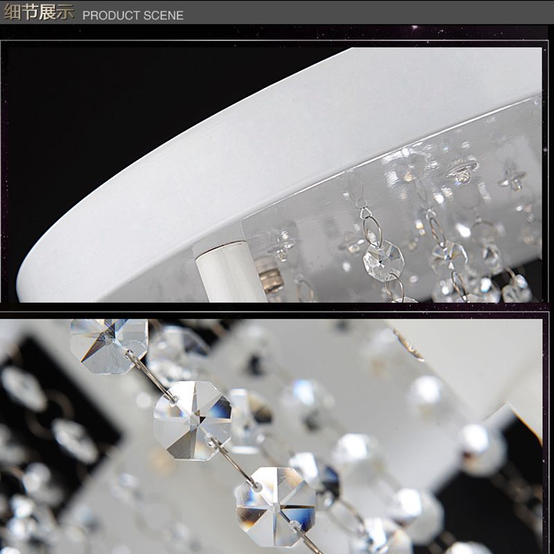 hot Modern lighting Crystal Ceiling Lights Acrylic glass LED vintage lamp E12 E27 Bedroom living room chandelier crystals 85-265V ws-006