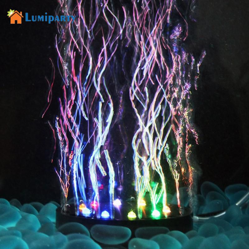 2018 Whole Lumiparty Fish Tank Multi Color Changing Underwater 2018 Whole Lumiparty Fish Tank Multi Color Changing Underwater Submersible Aquarium Bubble Light 12 Leds Air Lamp Round Shape From Hogon
