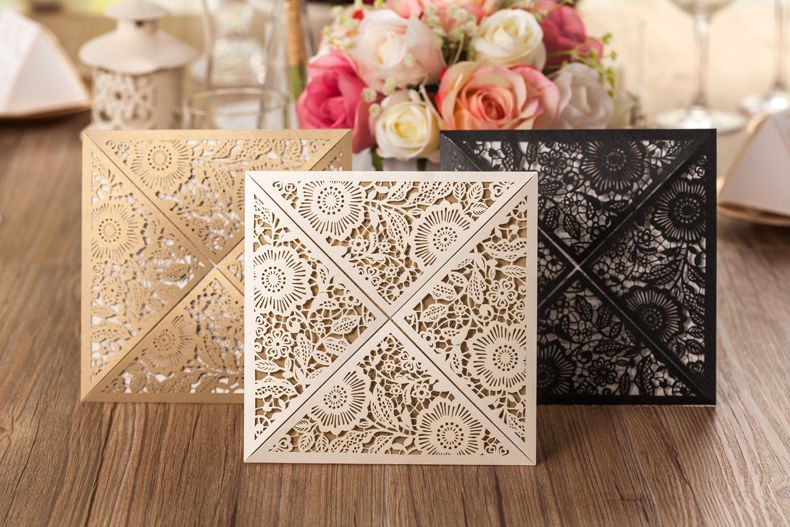 Design Rustic Gold Wedding Invitations Laser Cut Invitation Cards With Insert Paper Blank Card Envelope Hindu Make Design Rustic Gold Wedding Invitations Laser Cut Invitation Cards With Insert Paper Blank Card Envelope Hindu Make