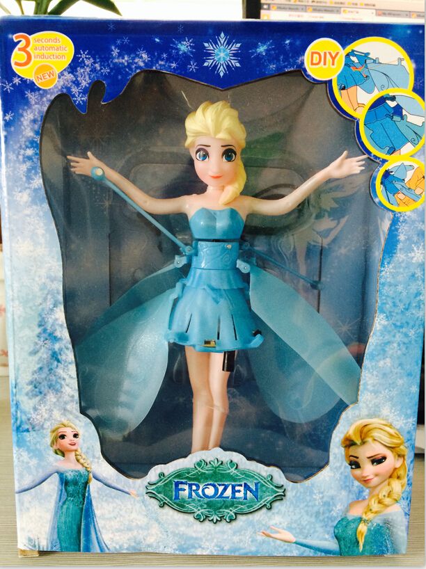 2016 Frozen New Princess Dolls Flying Elsa Toys 3s Automatically Start