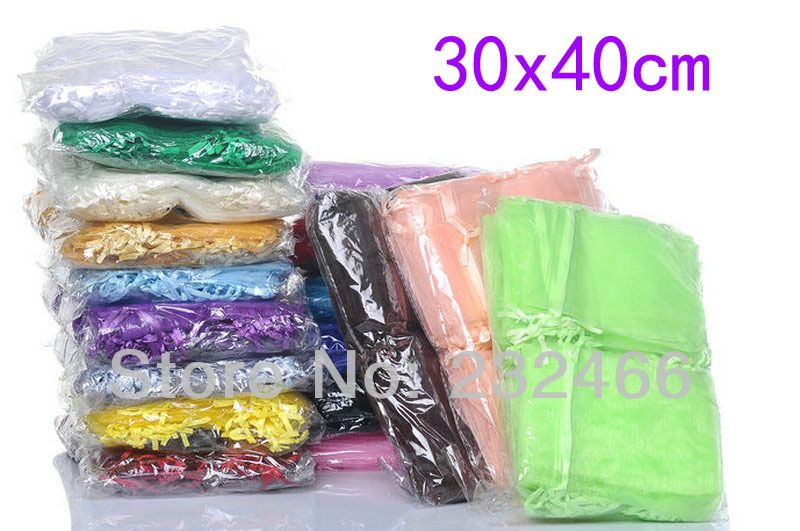 2018 Wholesale Big Large Organza Bags 30x40cm,Drawable Wedding Gift Bags & Pouches,From ...
