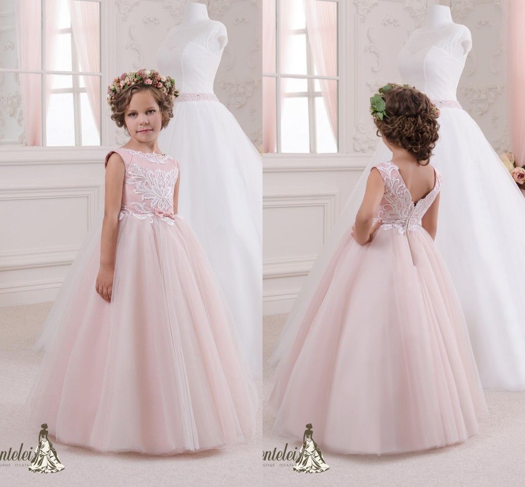 Blush Colored Flower Girl Dresses