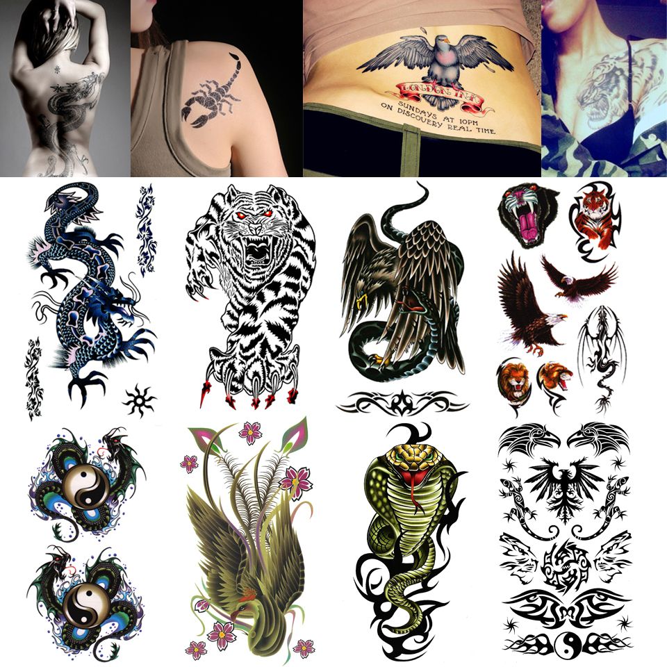 wholesale body art fake tattoo wild beast tiger temporary tattoo wholesale body art fake tattoo wild beast tiger temporary tattoo