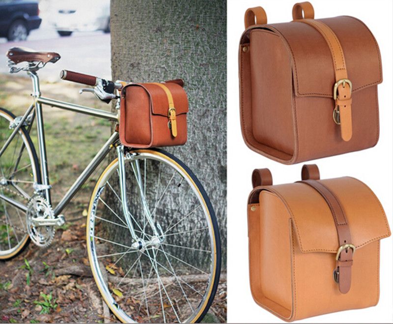 100% Handmade Leather Bicycle Saddlebag | IUCN Water