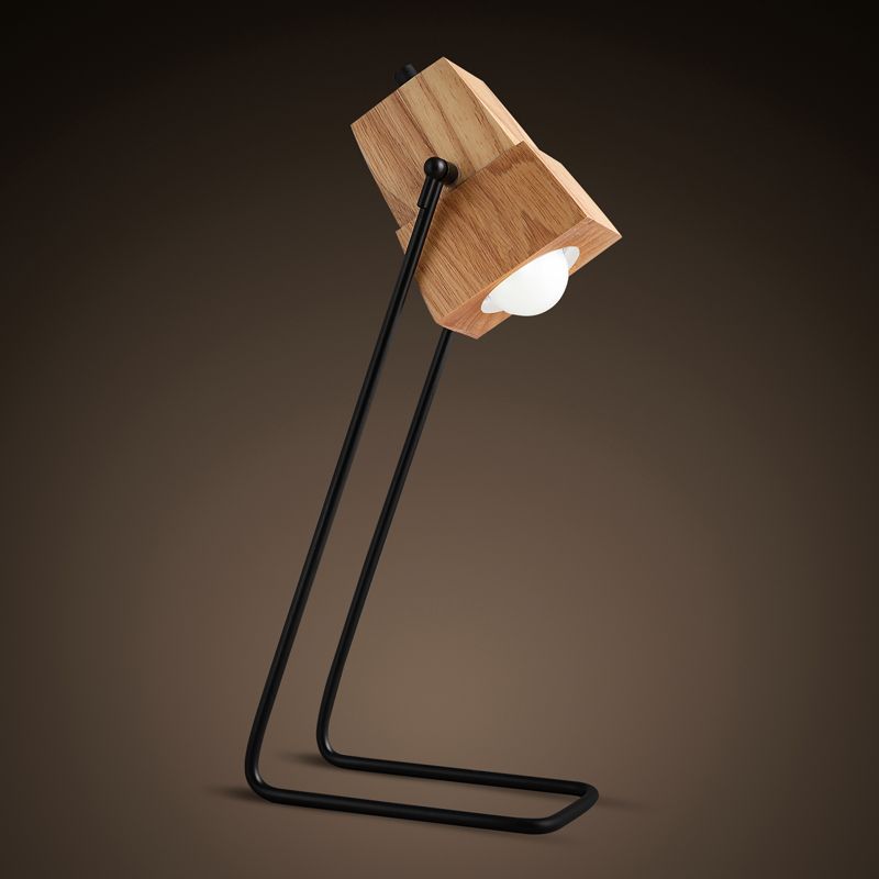 2018 Simple Loft Edison Bulbs Wooden Shade Handmade Wood Iron Led 2018 Simple Loft Edison Bulbs Wooden Shade Handmade Wood Iron Led Night Table Lamp Desk Lighting Modern Light Decor 110 240v From Frenchmoho