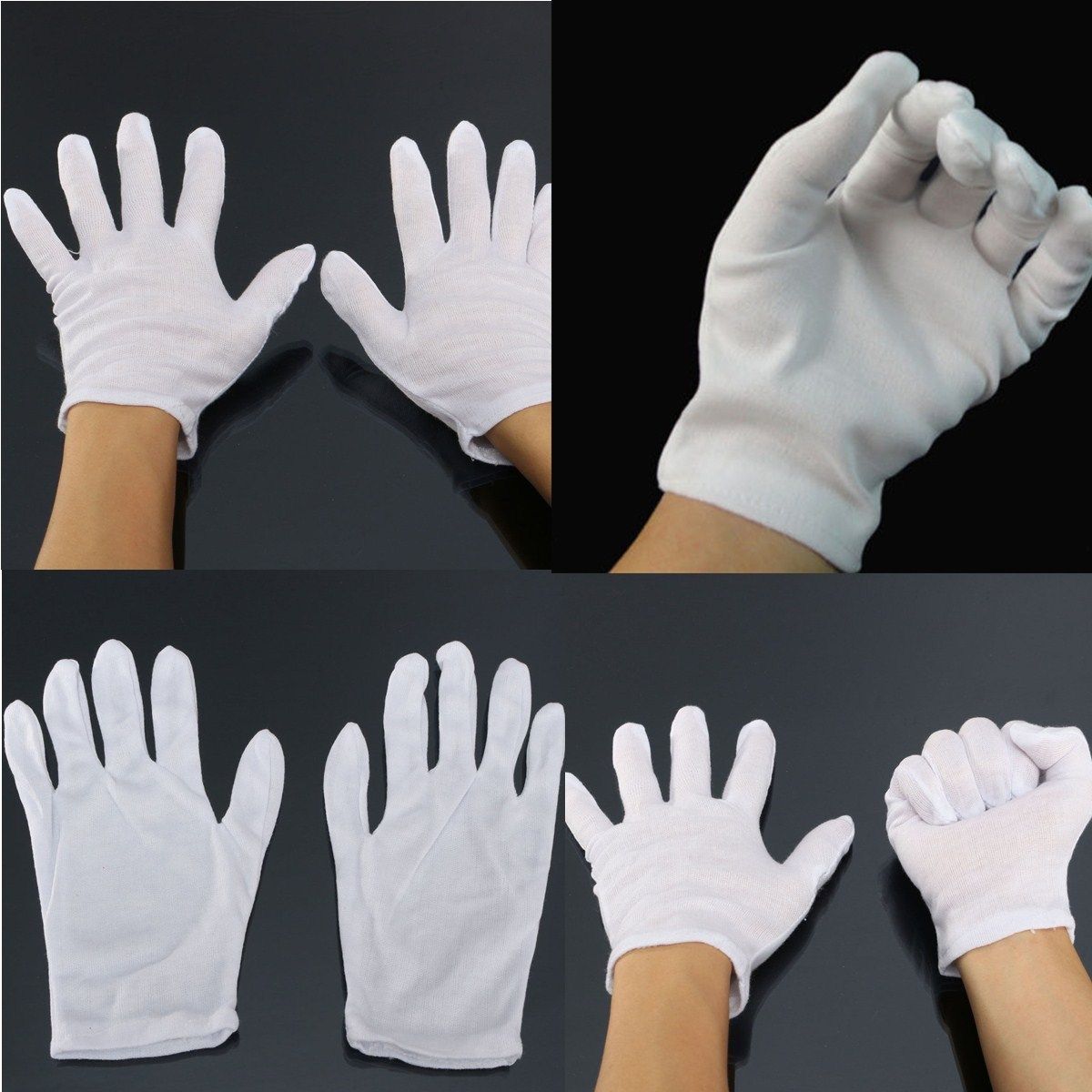 Best Wholesale White Blended Cotton Gloves Serving Waiters Glove ...