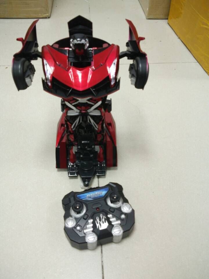 remote control transforming robot car