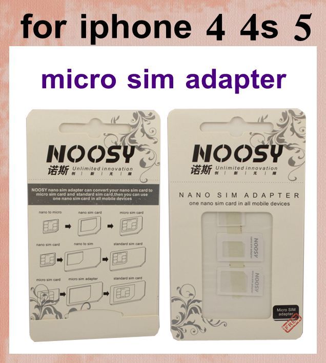 Nano Sim Noosy Nano Card Adapter Sim Card Tray Holder Slot 
