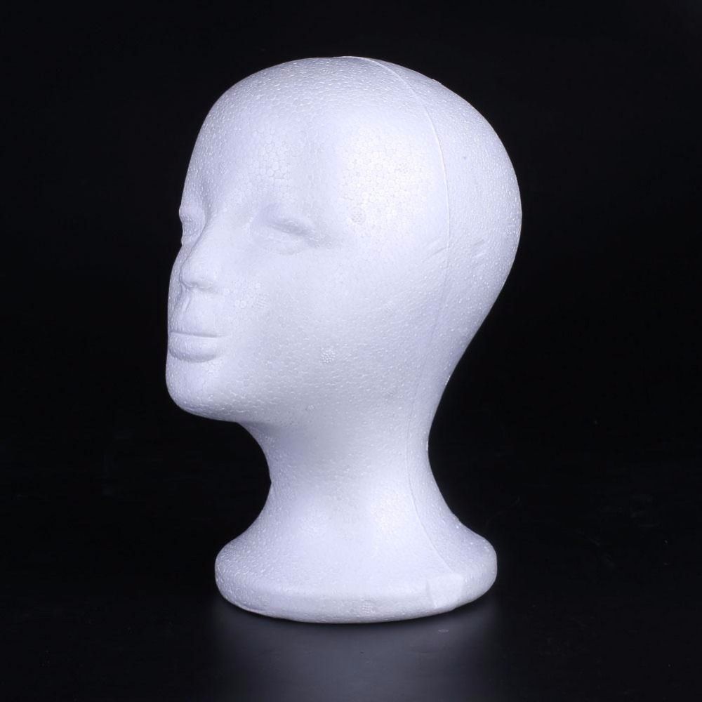 2021 Female Styrofoam Foam Mannequin Manikin Head Model Hat Glasses