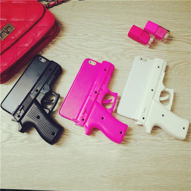 For Iphone 6 6 Plus Phone Case 3D HandGun Guard against Theft And