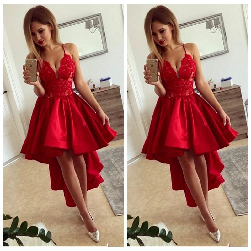 2018 Short Homecoming Dresses with Straps