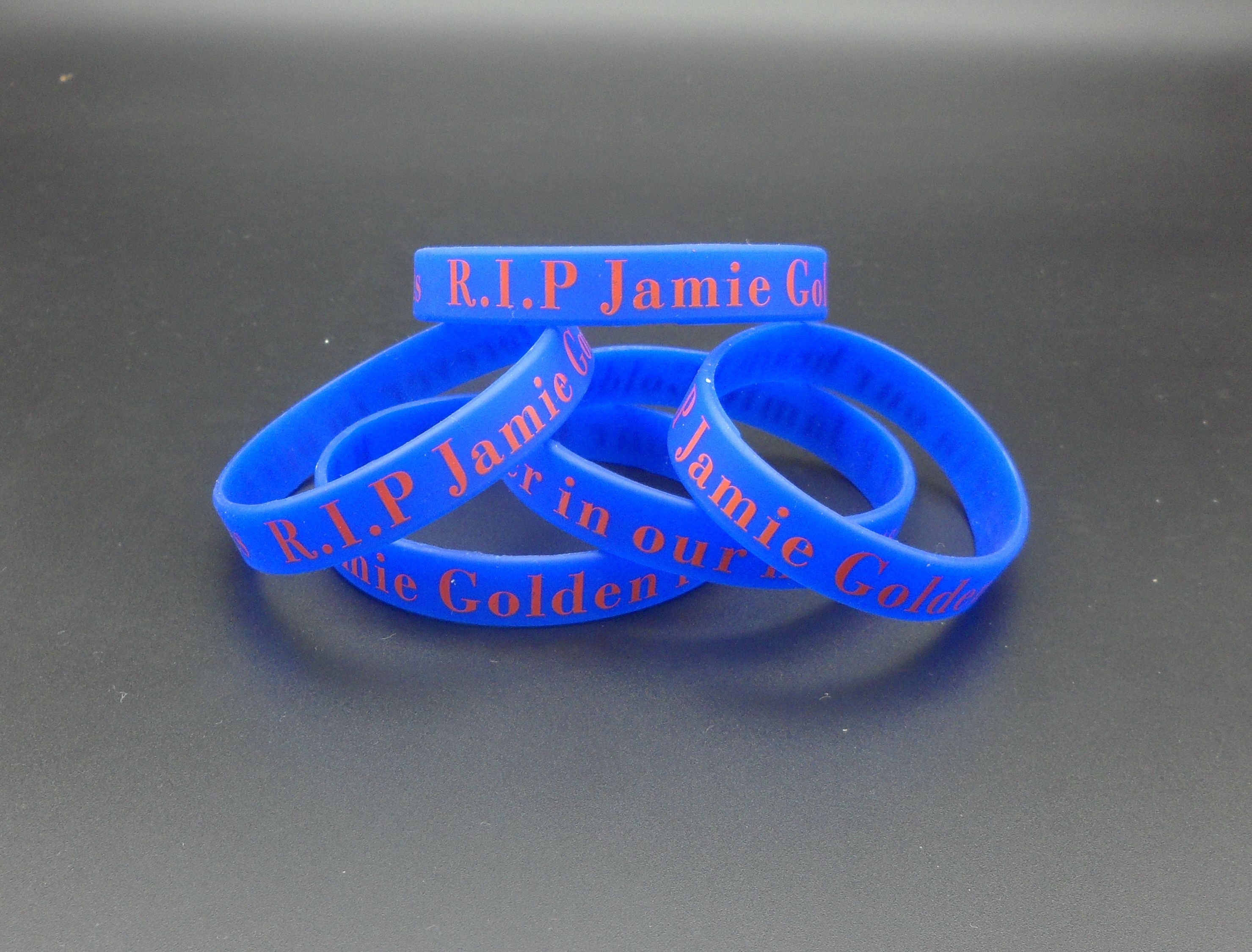 Screen Print Customized Cheap Silicone Bracelets for Gifts P012202