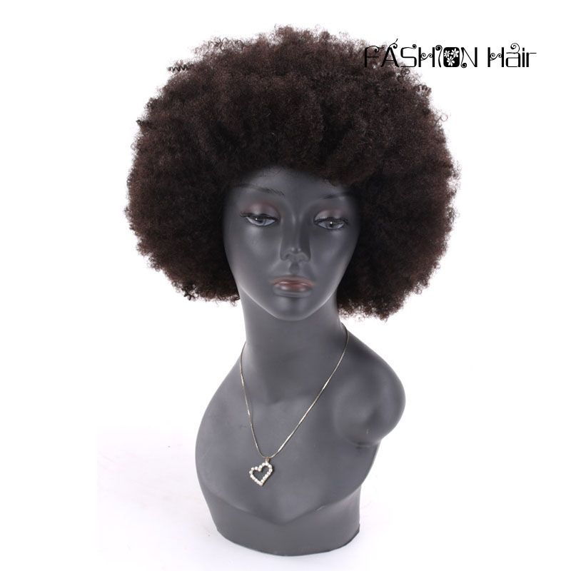 Cheap Afro Kinky Curly Full Lace Wigs For Black Women 8a Grade