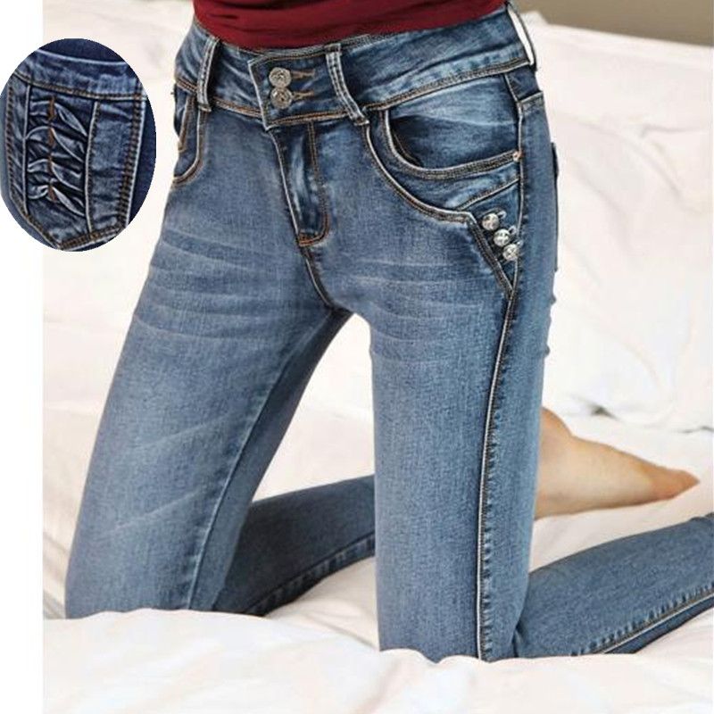 mid waist jeans women's
