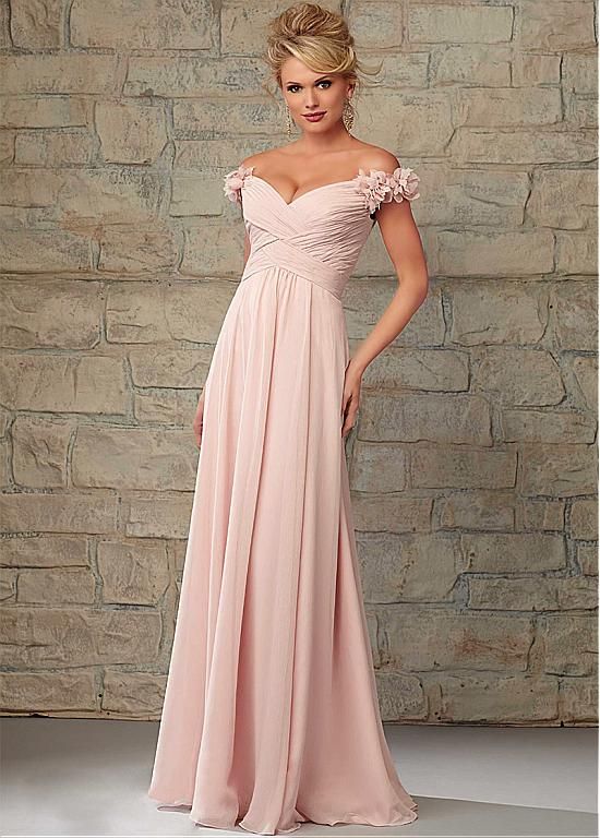 pink dress for maid of honor