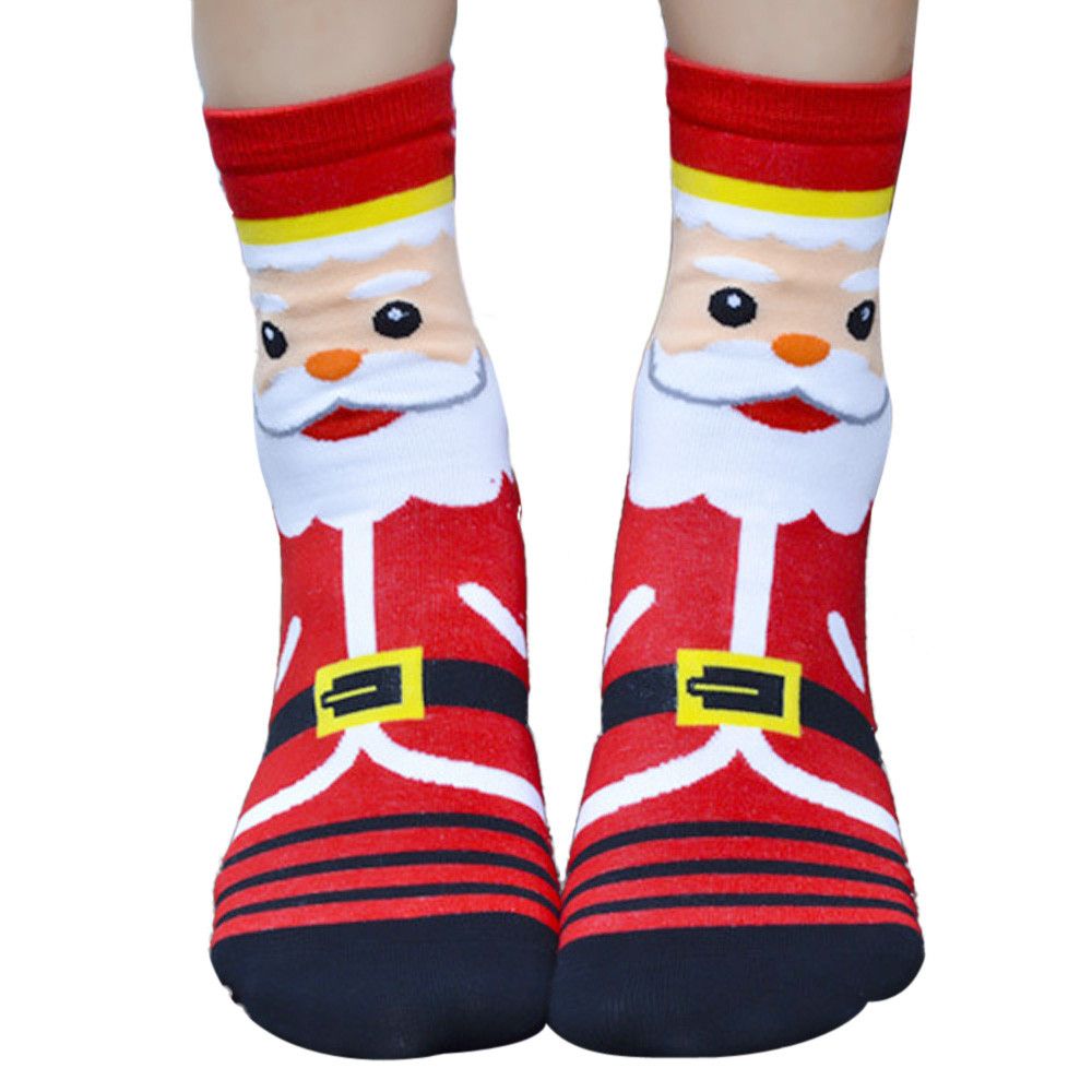 3d Pritned Women Christmas Designer Fashion Cartoon Dress Socks Winter Wool Socks Xmas Socks Women Christmas Decorations Cheap Christmas Decorations