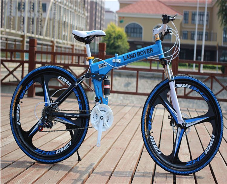 26 Inch Folding Mountain Bike Disc Brakes 21 24 And 27 Speed Folding