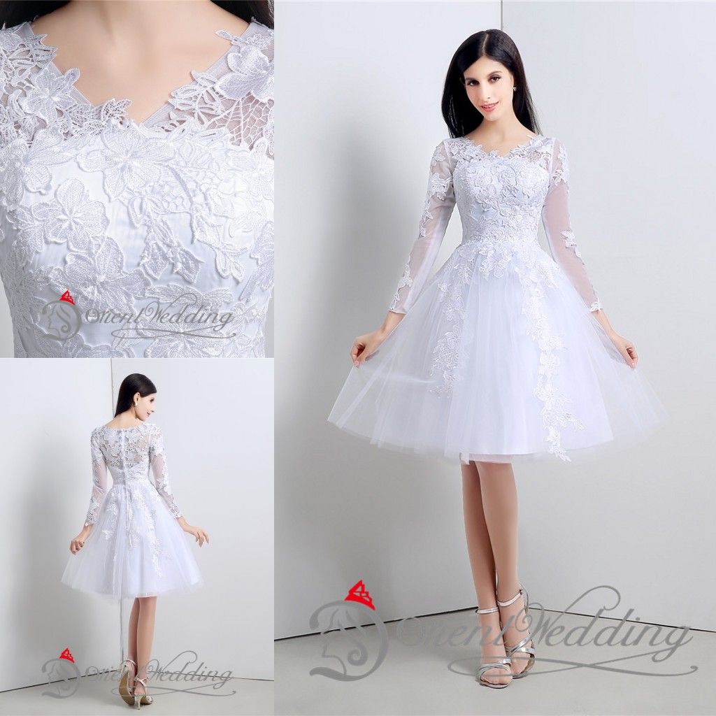 White Cocktail Dress For Civil Wedding ...