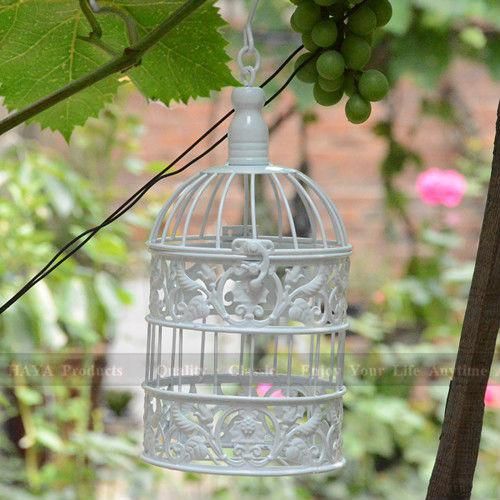 Classic White Decorative Bird Cages Small Wedding Bird Cage The