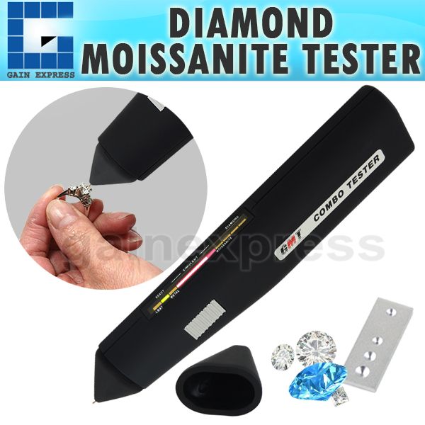 2020 DMT 3 Diamond Moissanite Tester Gemstone 2pt Jewel Stone Combo Gem