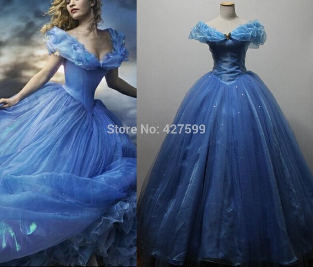 Compra Free UPS Shipping Hot 2015 Nueva Película De Lujo Cenicienta Vestido  Cosplay Traje Vestido De Fiesta Princesa Vestido Cenicienta Traje Barato |  Entrega Rápida Y Calidad | Es.Dhgate