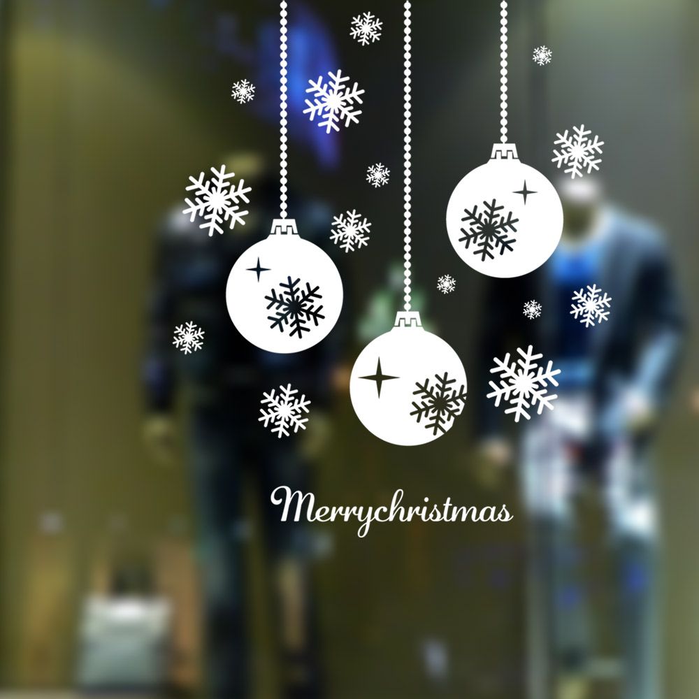 Merry Christmas Wall Art Removable Home Vinyl Window Wall 