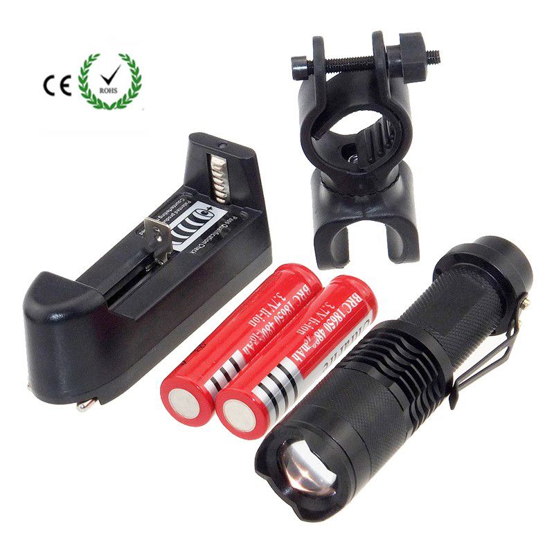 Best Quality CREE XML T6 2000lm LED Zoomable Flashlights