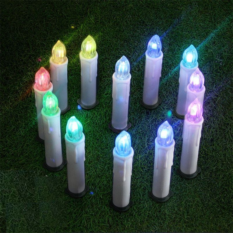 timer led taper candles colorful battery powered remote control led christmas tree light candles with clip for party wedding vigil menorah flameless lamps - Led Christmas Candles timer led taper candles colorful battery powered remote control led christmas tree light candles with clip for party wedding vigil menorah flameless lamps - Led Christmas Candles