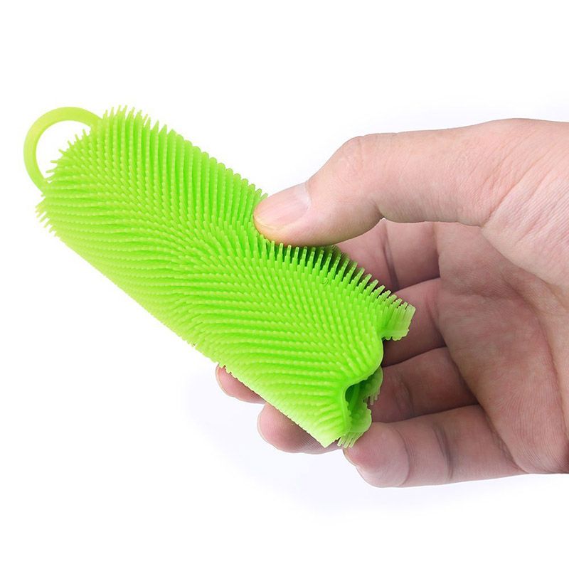 2021 Kitchen Sponge Food Grade Antibacterial Silicone Sponges Non Stick Washing Brush Dish Towel