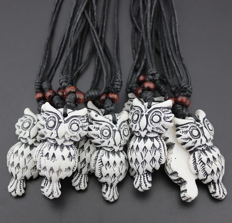 lot 12 pcs Tribal style Owl pendant necklace Wholesale