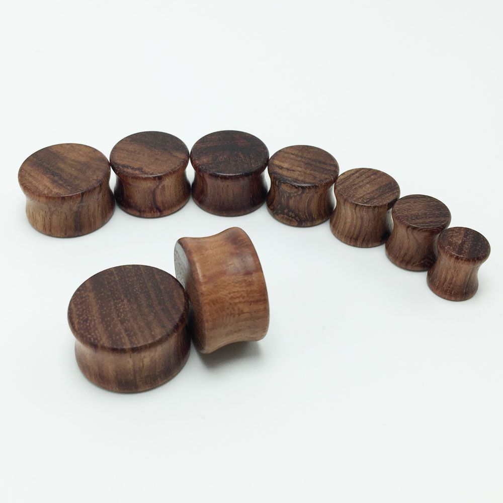 2020 Fashion Men'S Wooden Ear Plugs Tunnels Big Ear Gauges Expanders