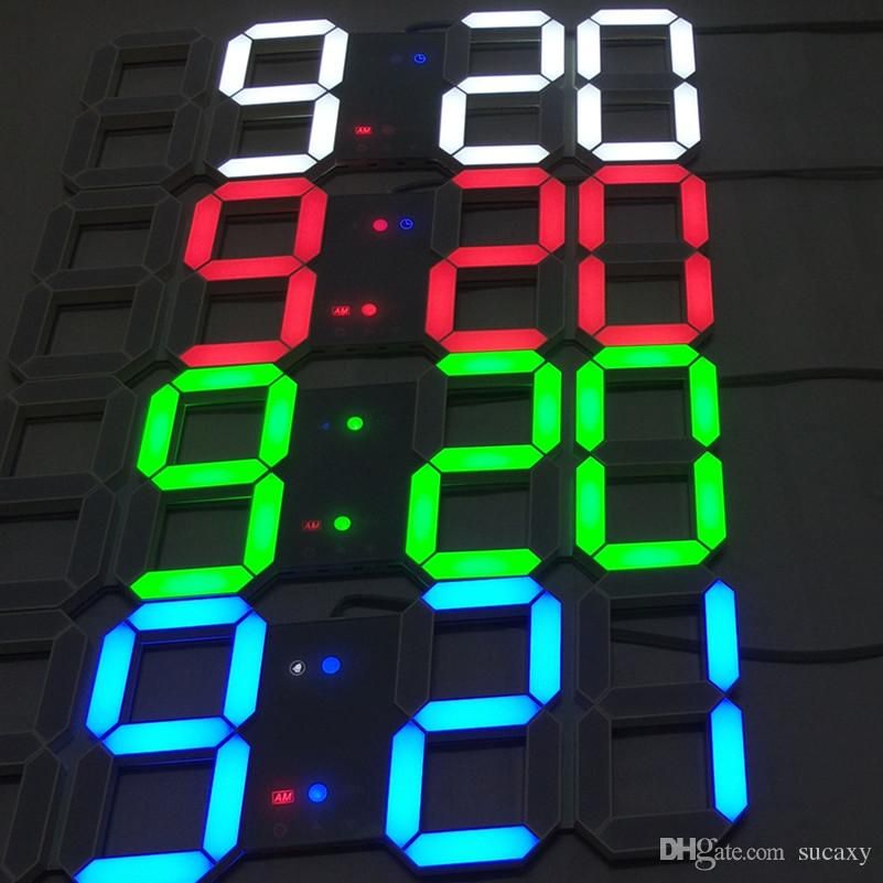 Modern LED Clock Table Clock Super Large Digital Wall Clocks LED Alarm