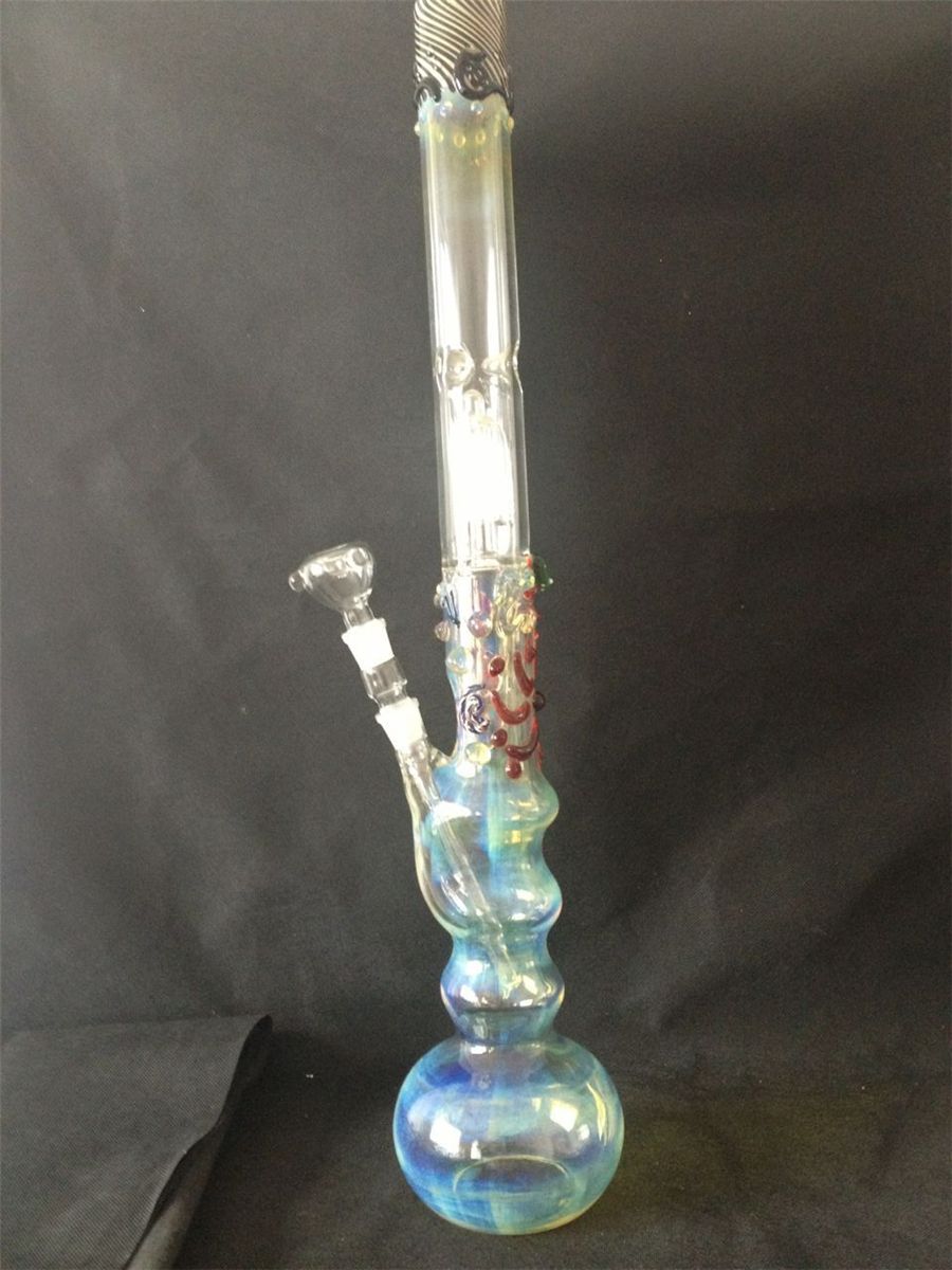2021 2015 New Large Heady Glass Bong Colorful 14.4mm Glass Water Pipes