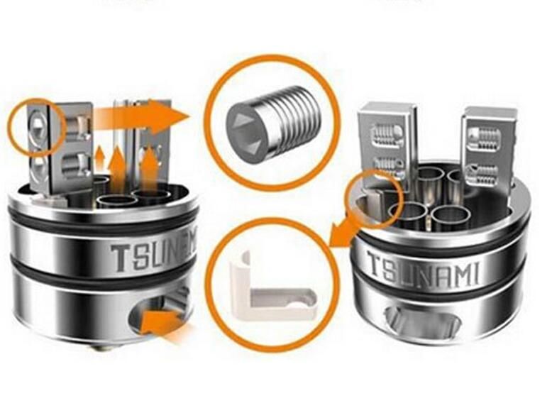 Geekvape Tsunami Rda Atomizer Clone With Velocity Style Deck