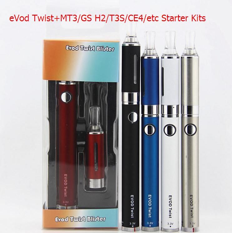 Variable Voltage EVod Twist Kit With 650/900/1100mah Evod Twist Battery