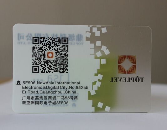 2018 cheap cr80 pvc plastic silk screen transparent gift card