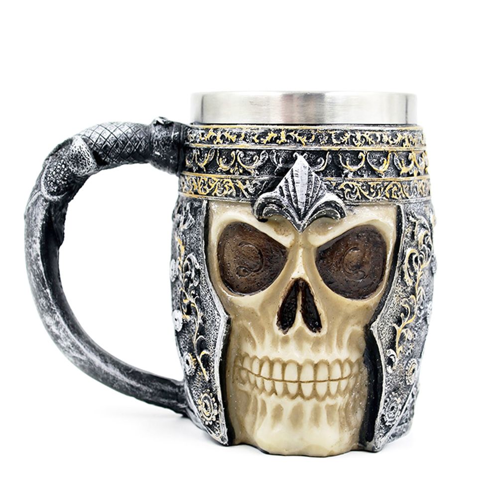 personalized coffee mugs double wall 3d skull mugs coffee cup mug
