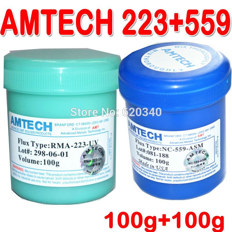 2020 2 In 1 AMTECH RMA 223+559 Leaded Bga Solder Paste No Clean BGA