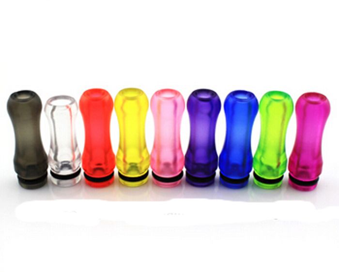 Vapes Plastic Drip Tip Mouthpiece Transparent Colorful For EE2 /Vivi Nova /DCT/T4/510 Electronic