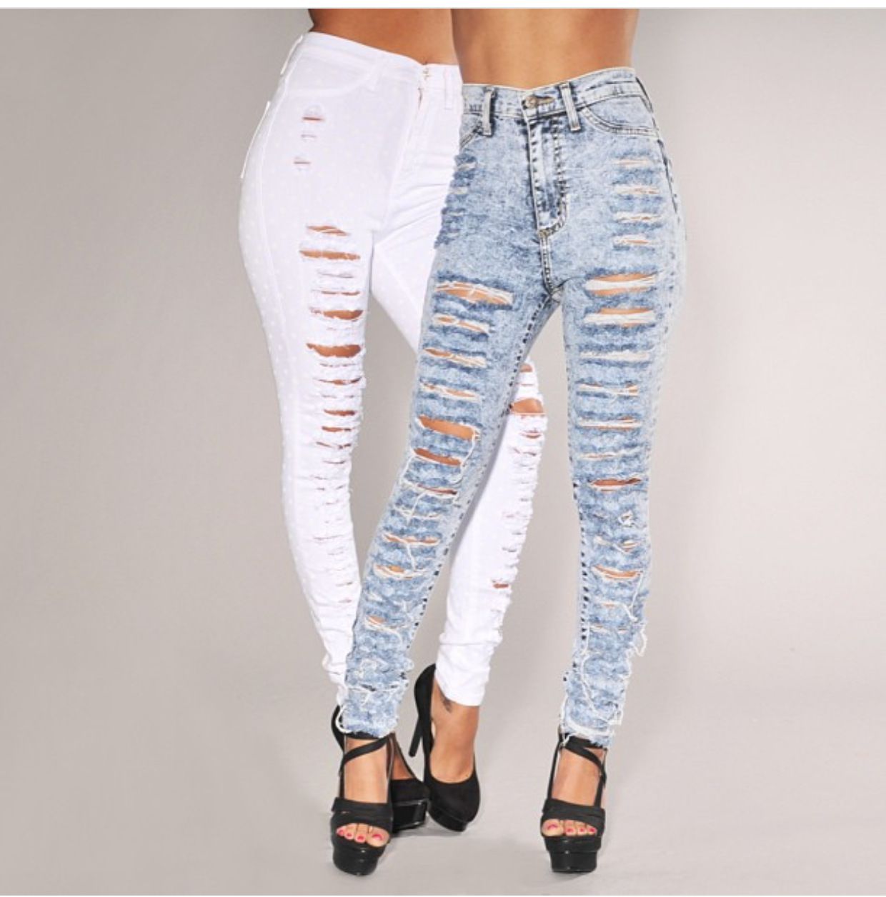 2020 Ripped Jeans For Women Skinny High Waist Pantalones Vaqueros Mujer ...