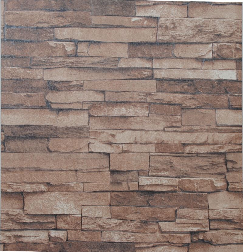 Nature Textured Embossed Stone Brick Wallpaper 3d Effect Wall Paper Nature Textured Embossed Stone Brick Wallpaper 3d Effect Wall Paper For Living Room Hotel Bar Restaurant Grey White Brown Color Table