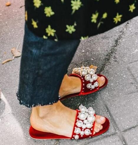 flat mule slides open toe