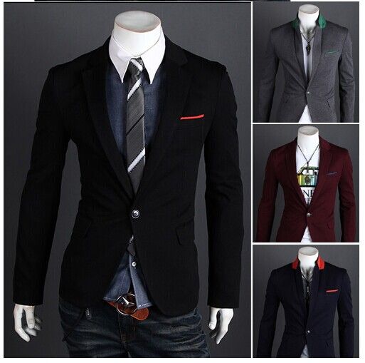 Buy Dropship Products Of Mens Casual Suits Slim Fit Stylish Korean ...