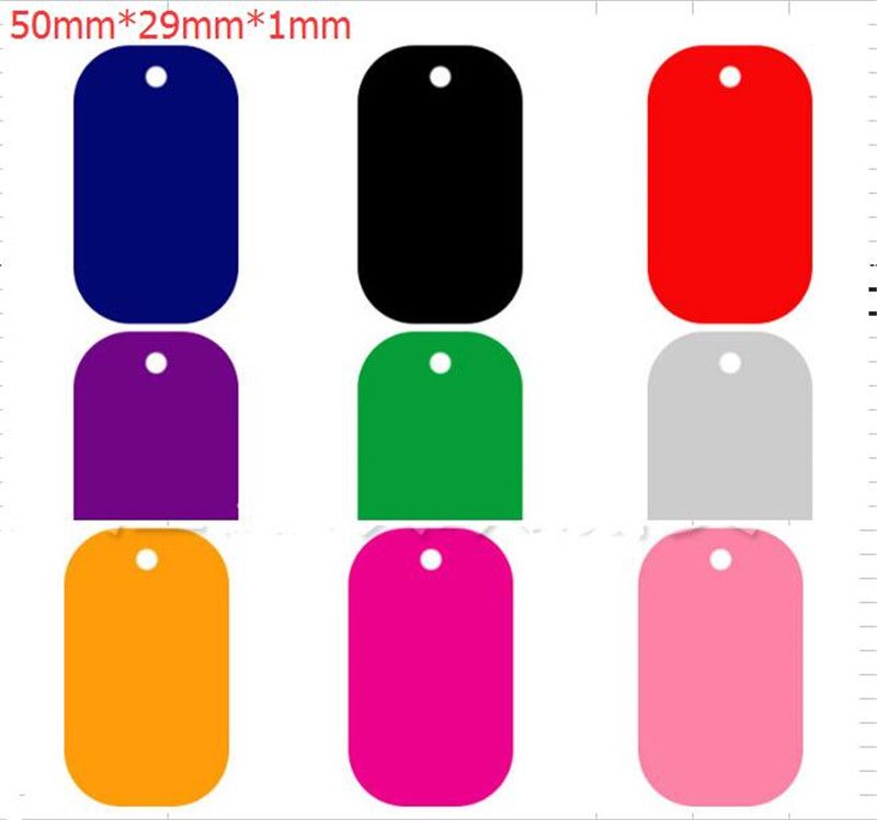 2pcs 38mm Aluminum Alloy Bone Shape Pet ID Tag Identification Personalized Pet Accessories Dog Cat ID Tag Pendant