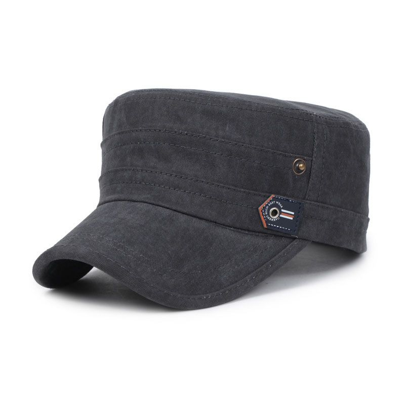 Desconto Em Estilo Militar Flat Top Cap Ajustável Lavado Do Velho Algodão  Boné De Beisebol Snapback Plain Chapéus Para Mulheres Dos Homens Esportes  Ao Ar Livre Loja Online De Bonés Com Viseira