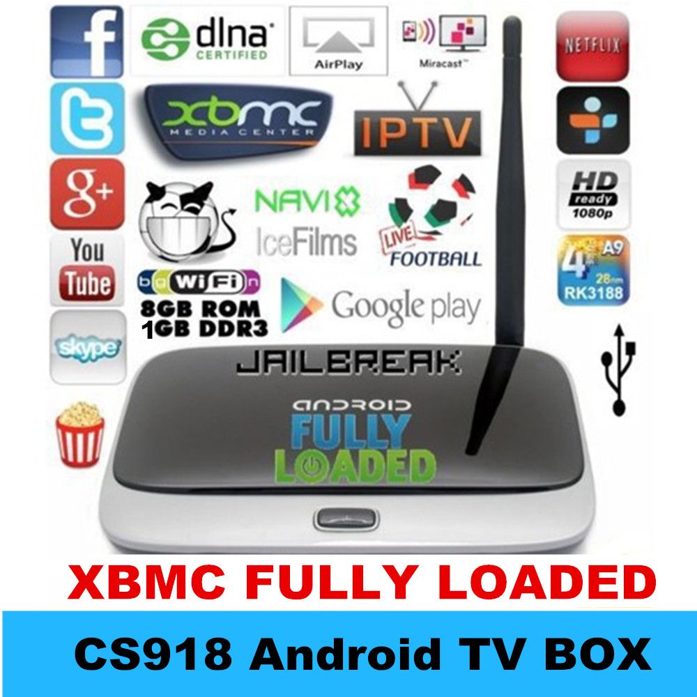 2015 Best Sale XBMC Fully Loaded Android TV Box MK888 1GB Ram 8GB Rom Quad Core RK3188 Cortex A9 ...